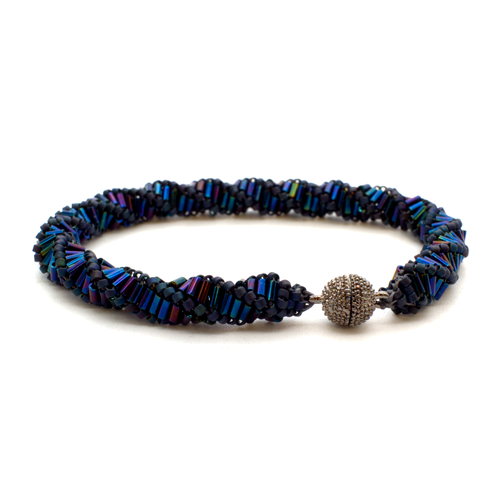 Russian Spiral Bracelet Kit Makes 2 nebula bracelet making kit — DIY set with beads and instructions for creating handmade jewelry