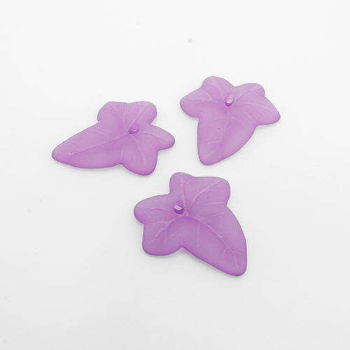 Lucite Leaf Small - Amethyst - 35 pcs
