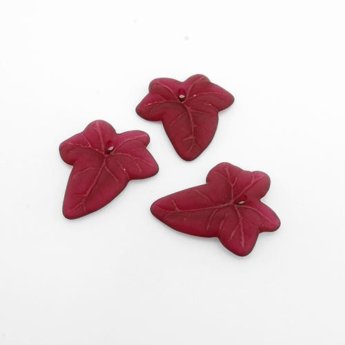 Lucite Leaf Small - Red - 35 pcs