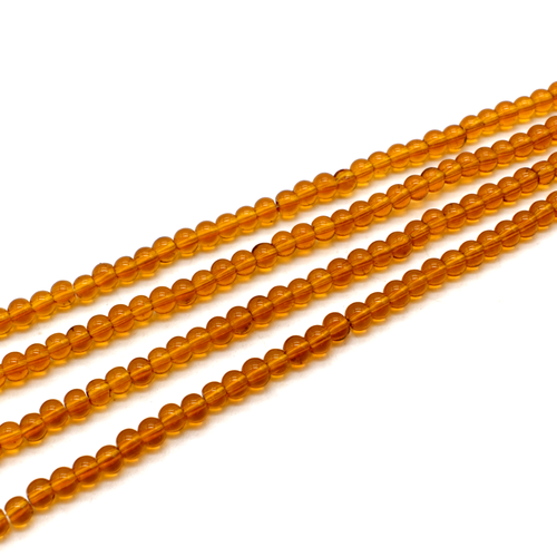 Glass Beads Round 4mm - Lt Topaz