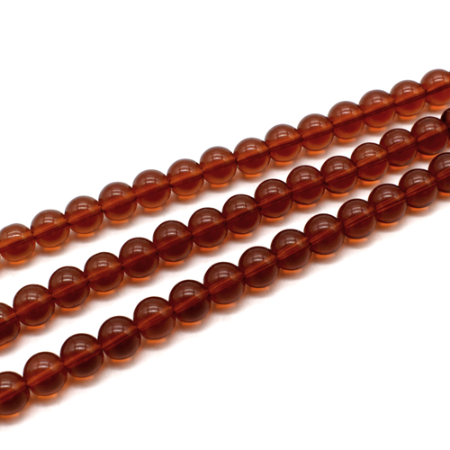 Glass Beads Round 8mm - Topaz