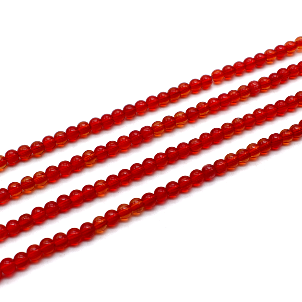 Glass Beads Round 4mm - Dark Red