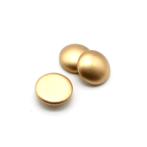 Par Puca Cabochon - 14mm - Light Gold Mat