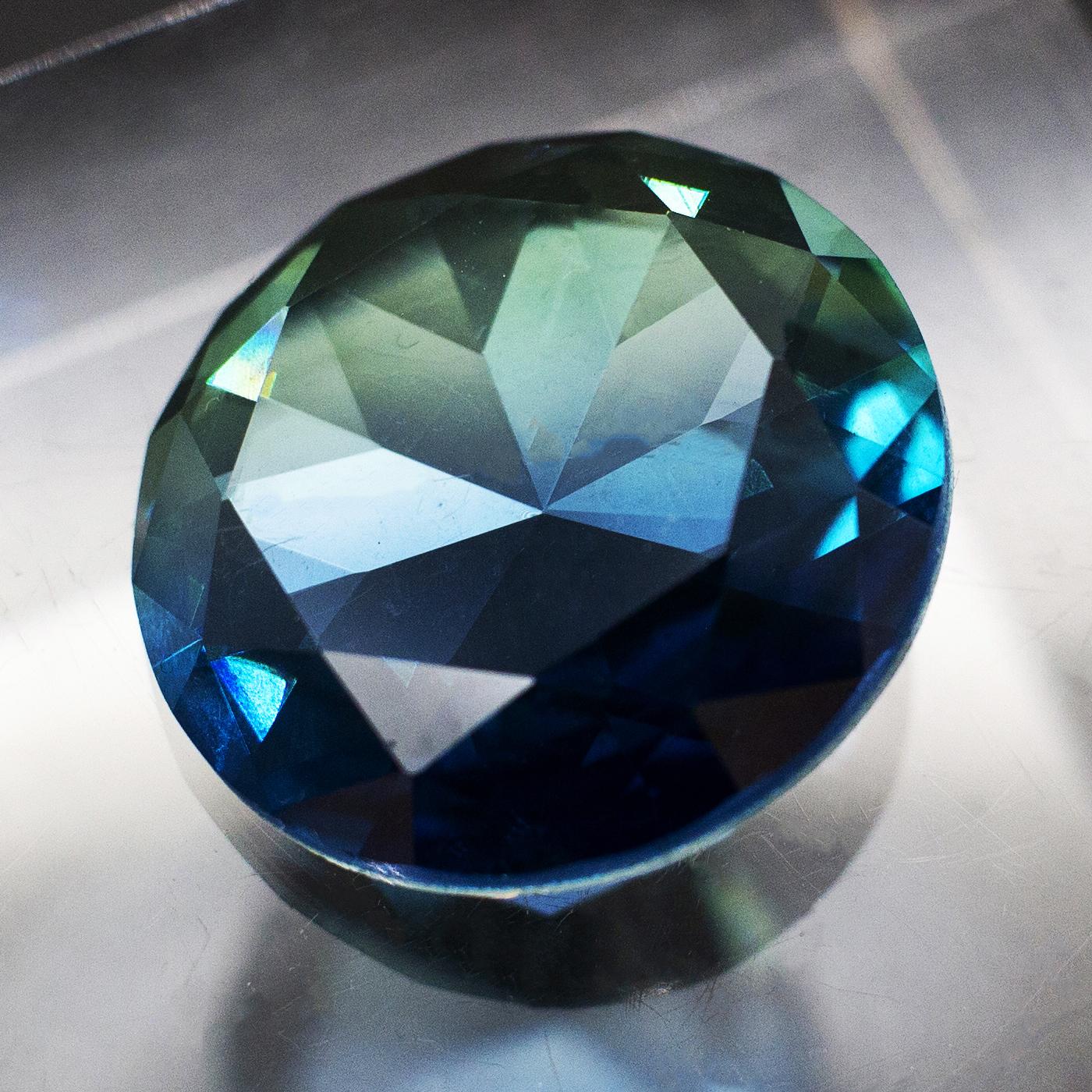 Crystal Round Cabochons 18mm - Aqua Blue