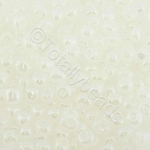 Seed Beads Pearl Shine  White - Size 6 100g