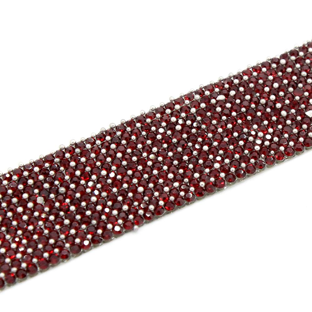 Crystal Ribbon Hair Band Kit ruby crystal jewelry making kit — DIY set with beads and instructions for creating handmade jewelry