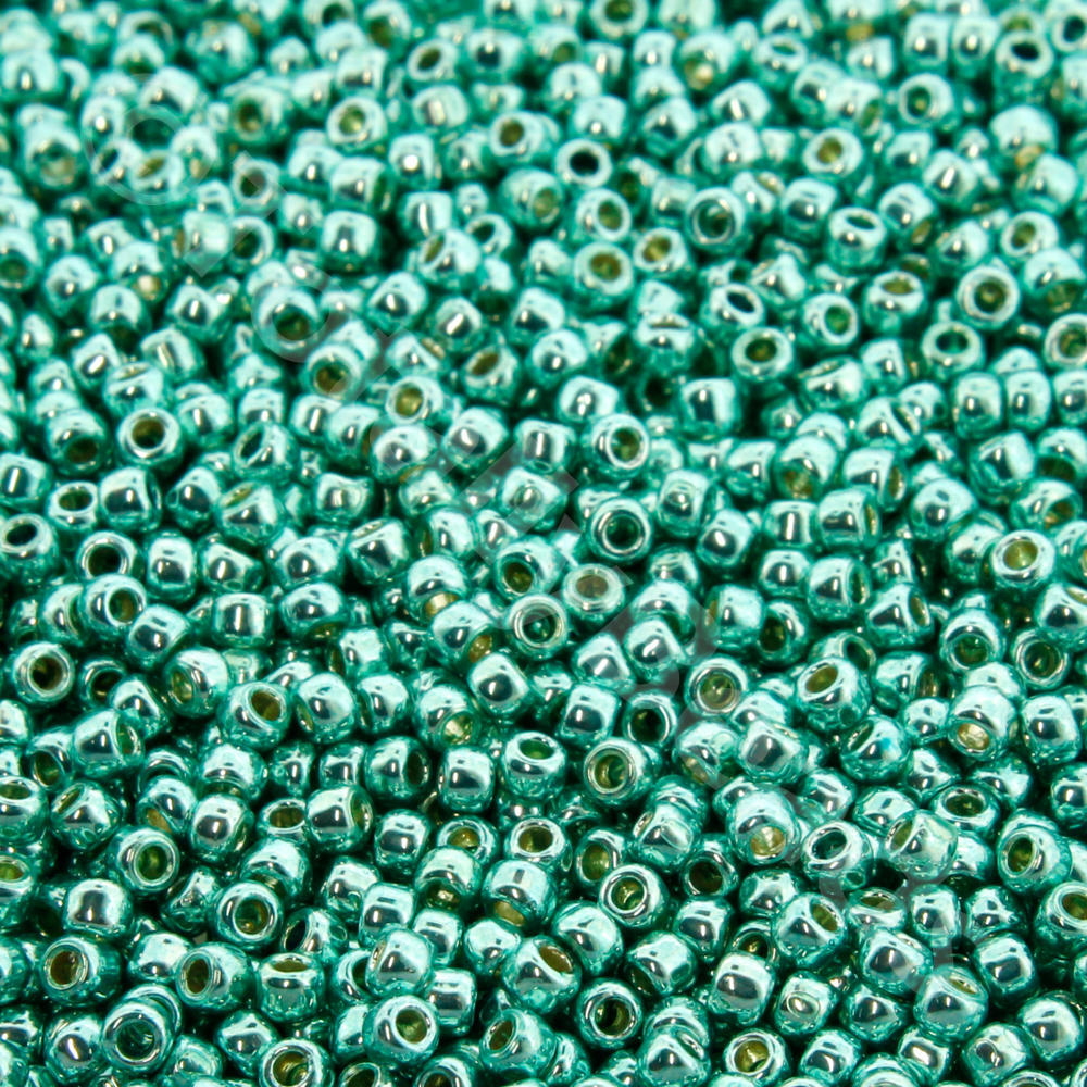 Toho Size 11 Seed Beads 10g - PF Gal. Green Teal