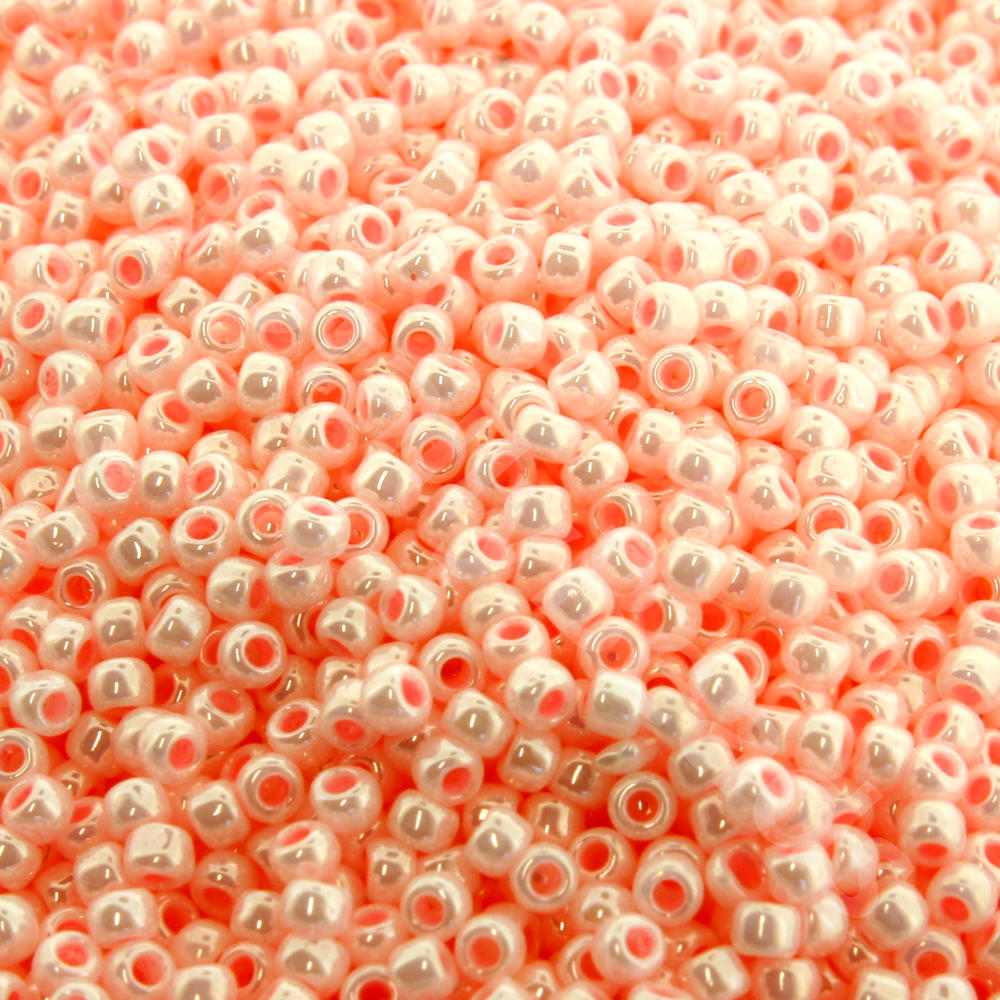 Toho Size 11 Seed Beads 10g - Opaque Lustered Baby Pink