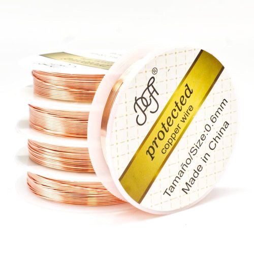 Copper Wire 0.6mm Copper (6m) CR for jewellery making