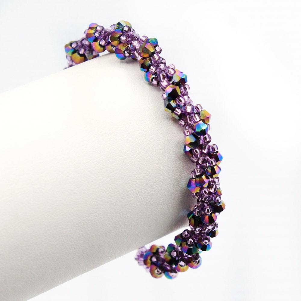 Seraphina Bracelet grape bracelet making kit — DIY set with beads and instructions for creating handmade jewelry