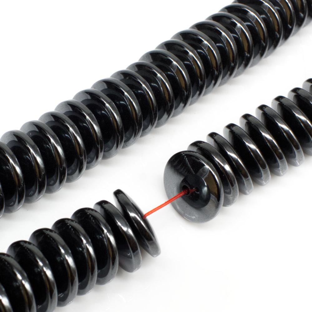 12mm hematite beads — for jewelry making, crafting, and beadwork projects