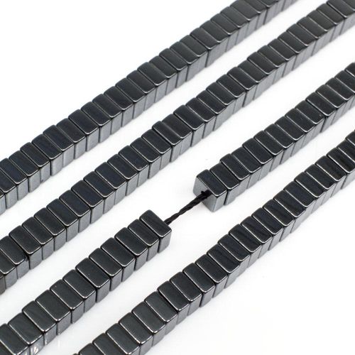 2x4mm hematite beads — for jewelry making, crafting, and beadwork projects