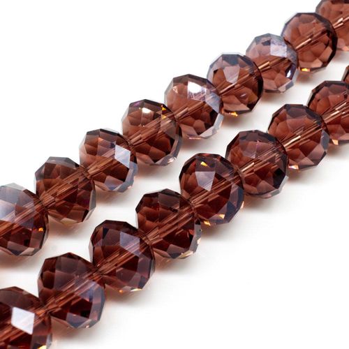 14mm crystal beads amethyst, pack of 16 — faceted for jewelry making and beadwork