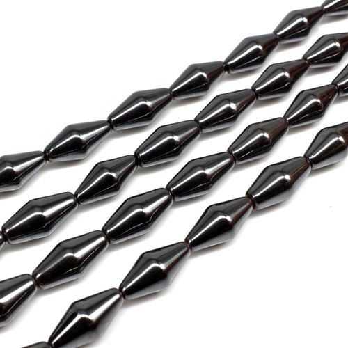 8x16mm hematite beads — for jewelry making, crafting, and beadwork projects
