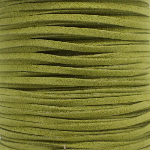 Suede Cord 3mm 5 metres  Pistachio for jewellery making