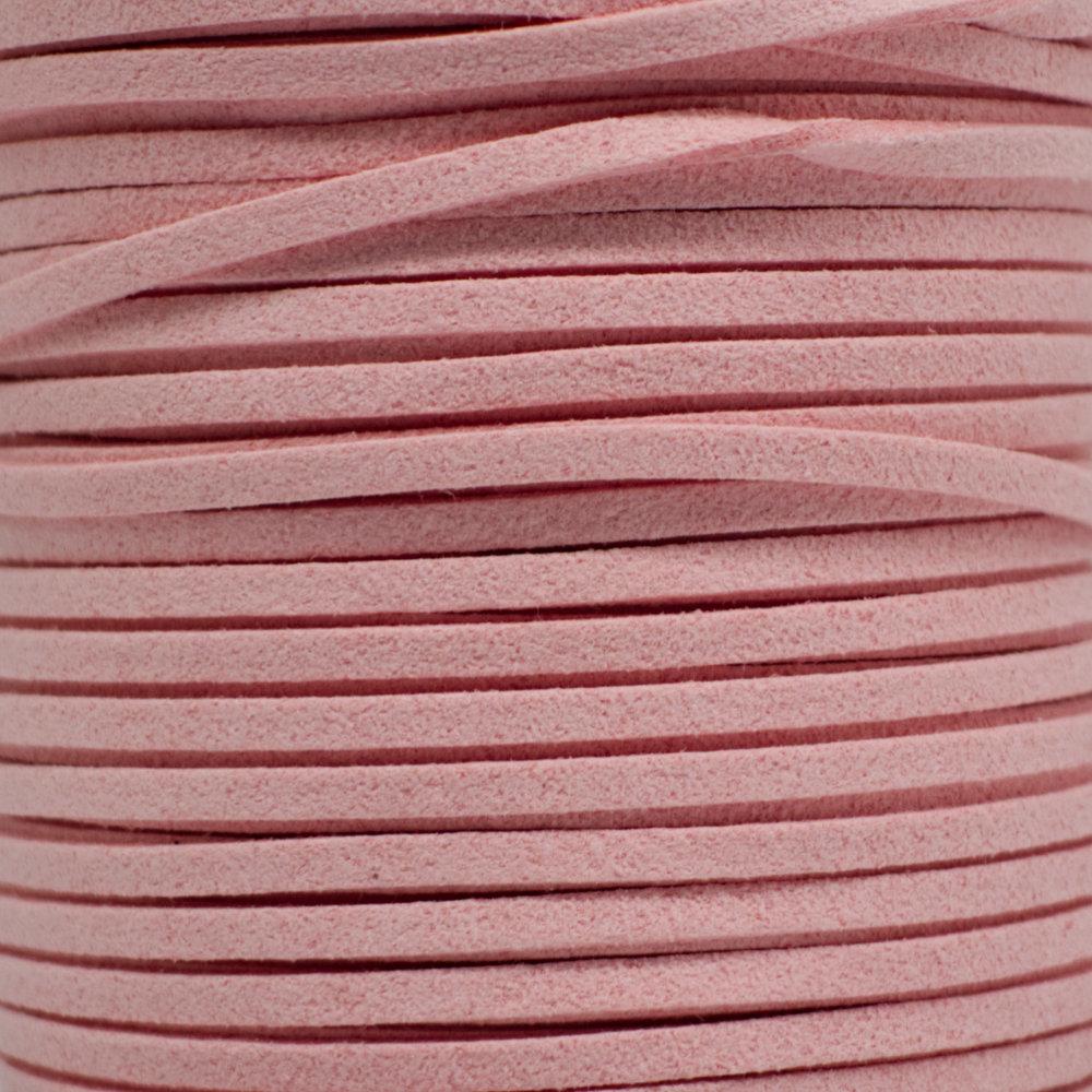 Suede Cord Soft Pink 1.4x3mm Craft, hobby & jewellery supplies