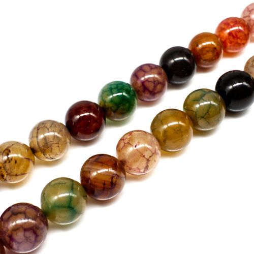 12mm resin druzy bead round 12mm 10 beads — sparkling cabochon-style stone ideal for jewelry making, pendants, and craft designs