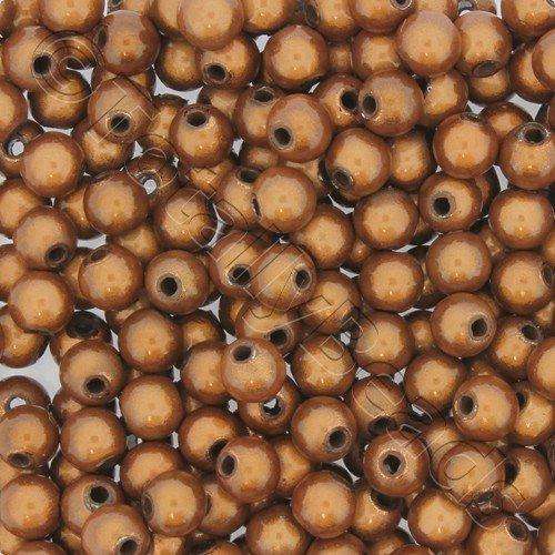 6mm Miracle acrylic round beads 6mm round brown 65pcs — pack of 65, reflective 3D-effect beads ideal for jewelry making, crafts, and deco…