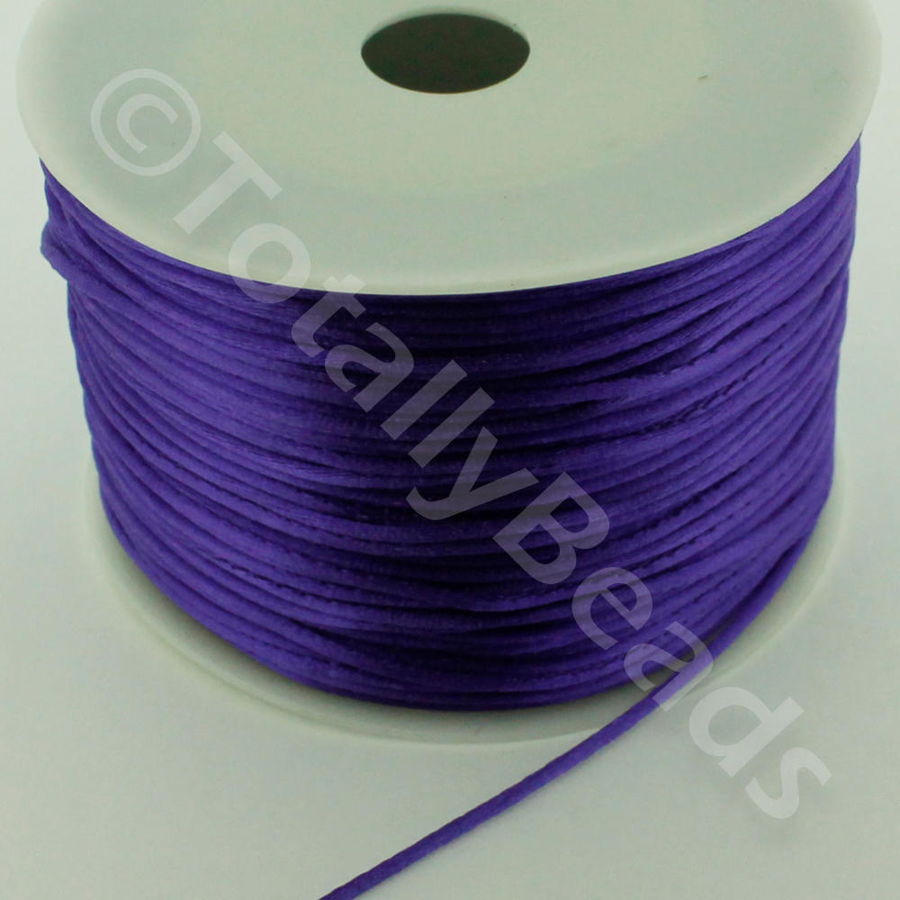 Rattail Silky Cord 1mm Purple - 70m
