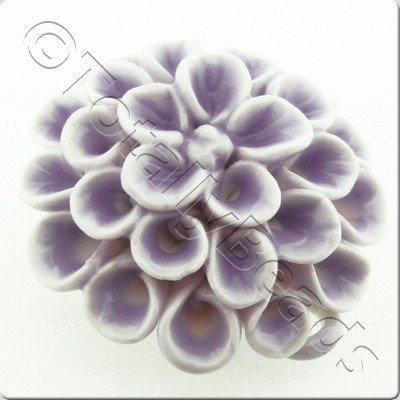 Ceramic Pendant - Flower - Lilac
