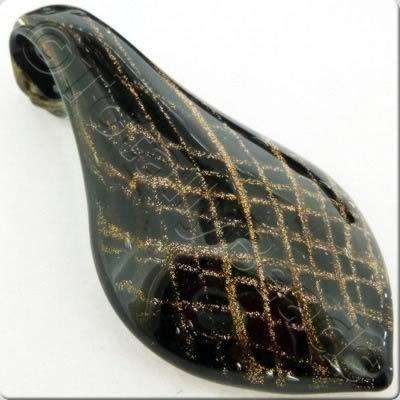 Lampwork Pendant - Drop 72mm - LPK41