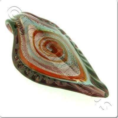 Lampwork Pendant - Shield 85mm - LPP34