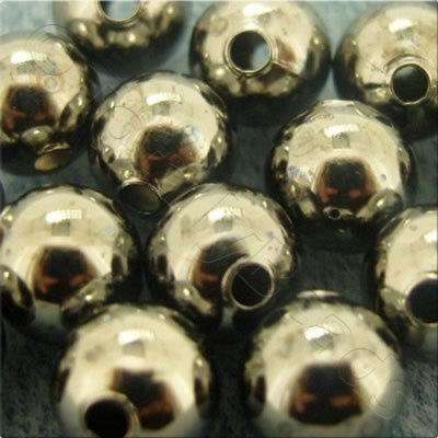 Spacer Beads - Black Plated - 10mm 10pcs