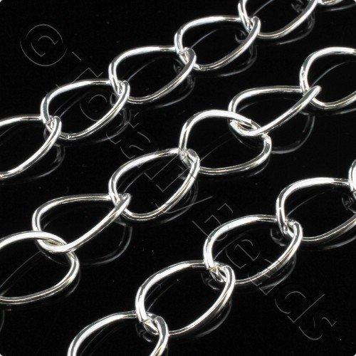 Chain Silver Plated - Oval Twist 14x10mm