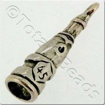 Tibetan Silver Charm - Champagne Bottle 6pcs