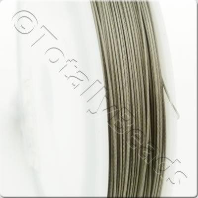 Tigertail Wire 0.45mm - Silver - 100m