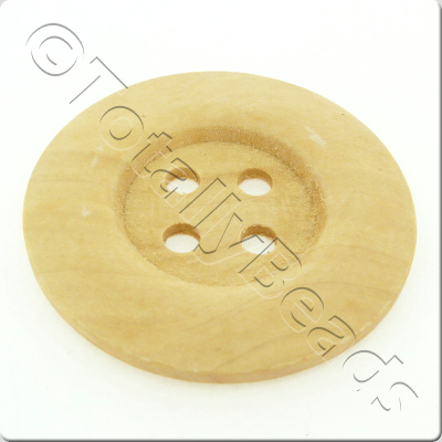 Wooden Button 50mm - Natural