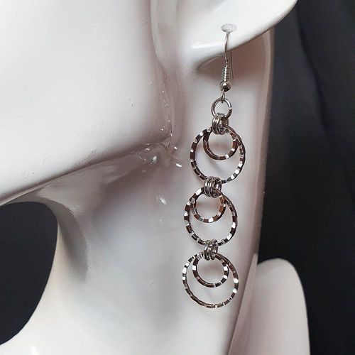 Celia Earrings brown earring making kit — DIY set with beads and instructions for creating handmade jewelry