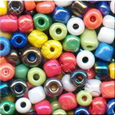 Seed Beads Opaque Rainbow  Mixed - Size 8