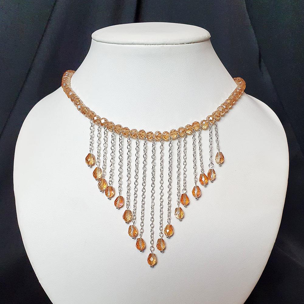 Oakland Necklace in Rose Champagne