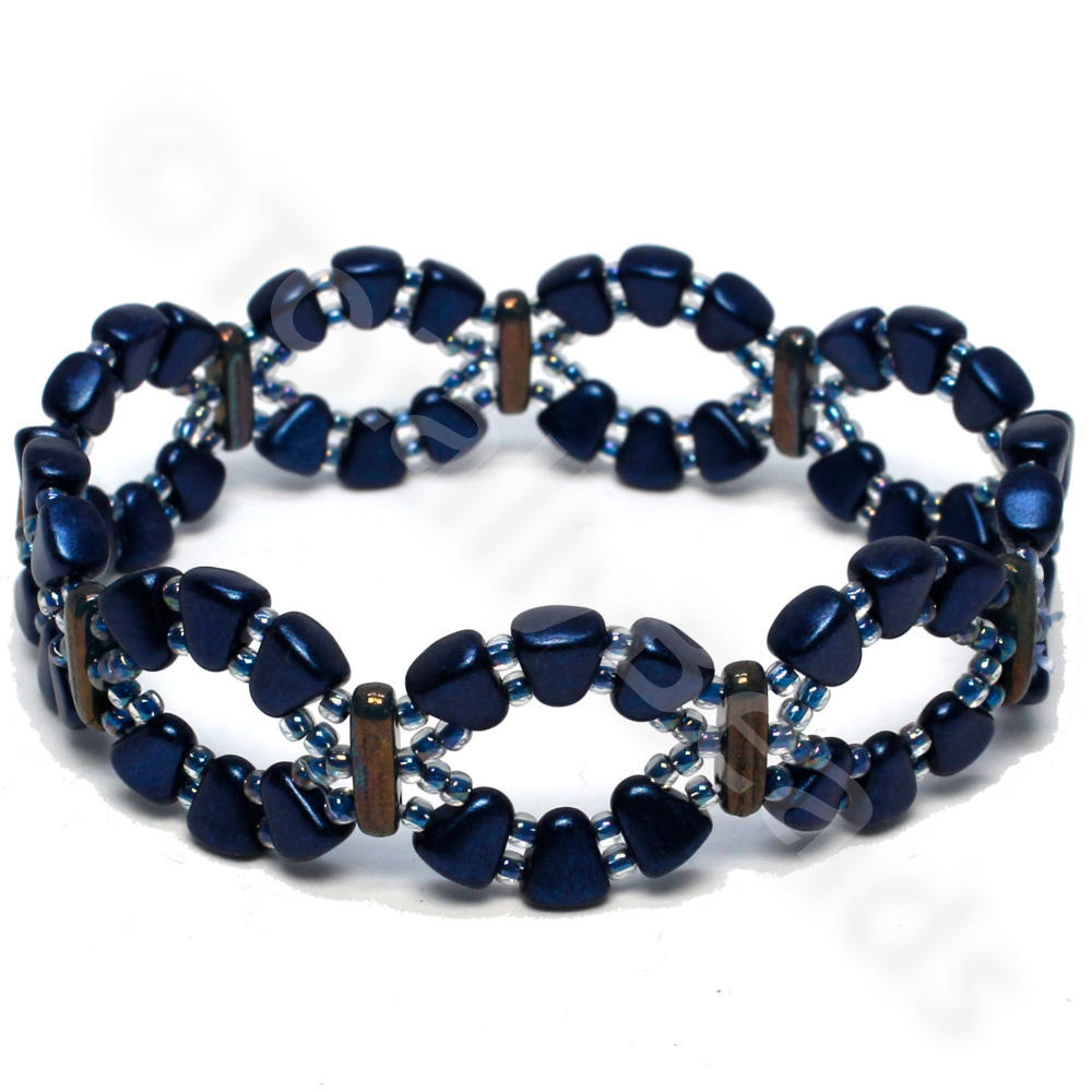 NIB-BIT Curve Bracelet - Suede Blue Beam