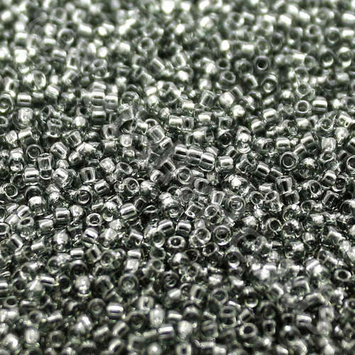 Toho Size 15 Seed Beads 10g - Transparent Grey