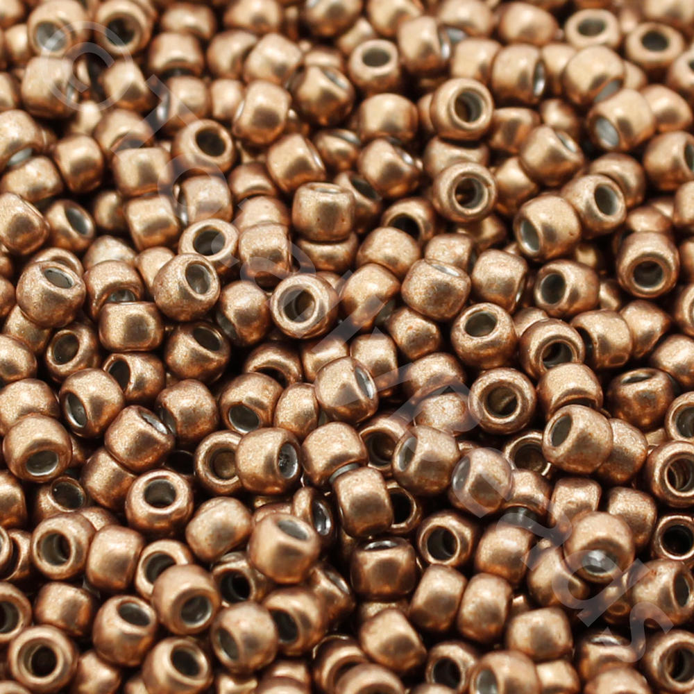Toho Size 8 Seed Beads 10g -  Hybrid Met Warm Taupe