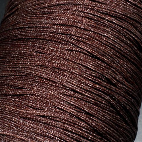 Rattail Cord 1.5mm 5 metres   Brown for jewellery making