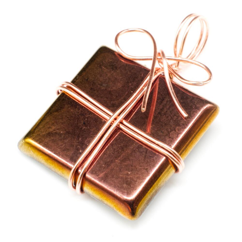 Wire Wrapped Christmas Presents bronze jewelry making kit — DIY set with beads and instructions for creating handmade jewelry