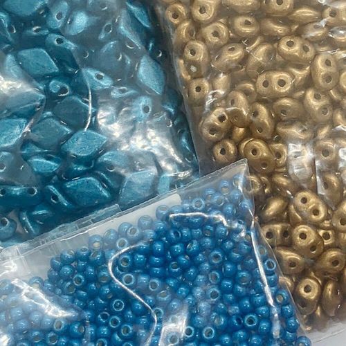 BC 2023 WK 35: Moray Jewellery Set   Bronze & Met Blue for jewellery making