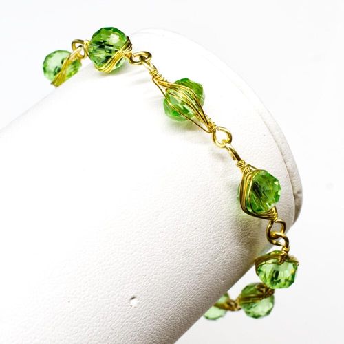 Harmony Crystal Bracelet Golds Makes 6 3 colours bracelet making kit — DIY set with beads and instructions for creating handmade jewelry