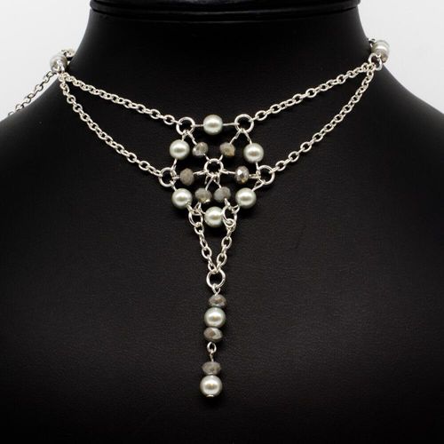 Laurel Necklace stardust necklace making kit — DIY set with beads and instructions for creating handmade jewelry