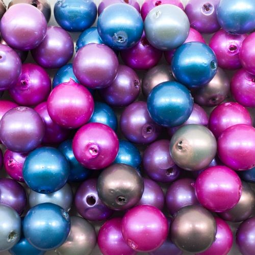 Acrylic Imitation Pearl Beads   10mm Round   Mix 2 for jewellery making