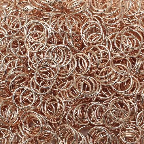 Jump Rings 9x1mm 85pcs   Rose Gold for jewellery making