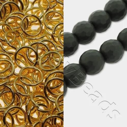 BC24 WK8 Double Cloud Cover   Gold 6mm for jewellery making