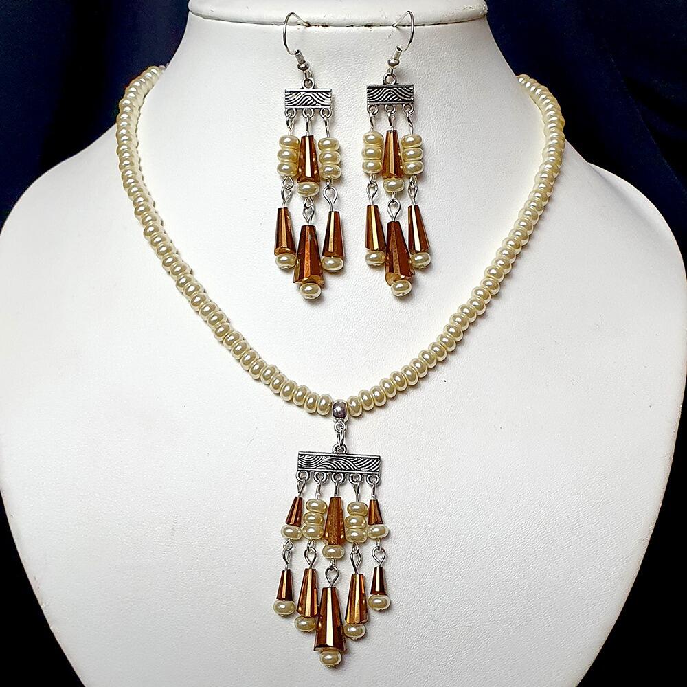 Carmen Cone Necklace Earrings Bronze