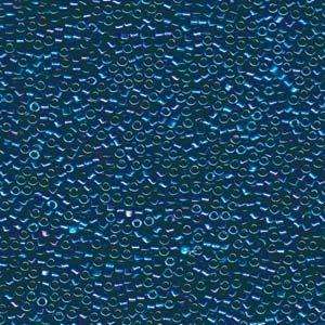 size 11 Miyuki Delica seed beads blue green gold iris db1006 5g — 5g pack, premium Japanese cylinder beads perfect for bead weaving, embr…
