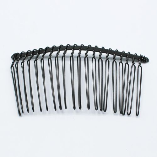 Hair Comb 75mm   Black for jewellery making