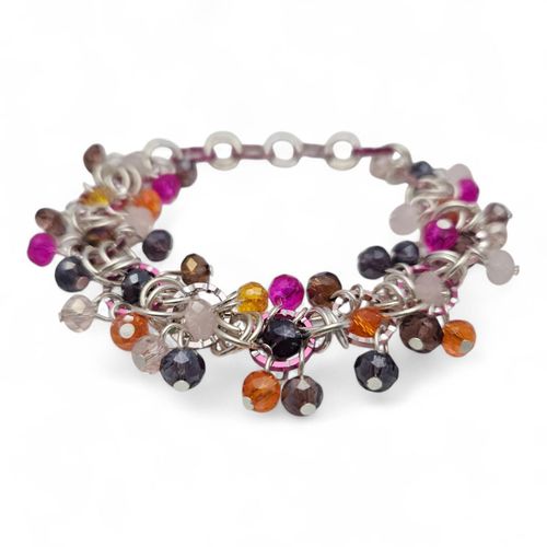Chainmaille Crystal Charm Bracelets   Fiesta 8mm for jewellery making
