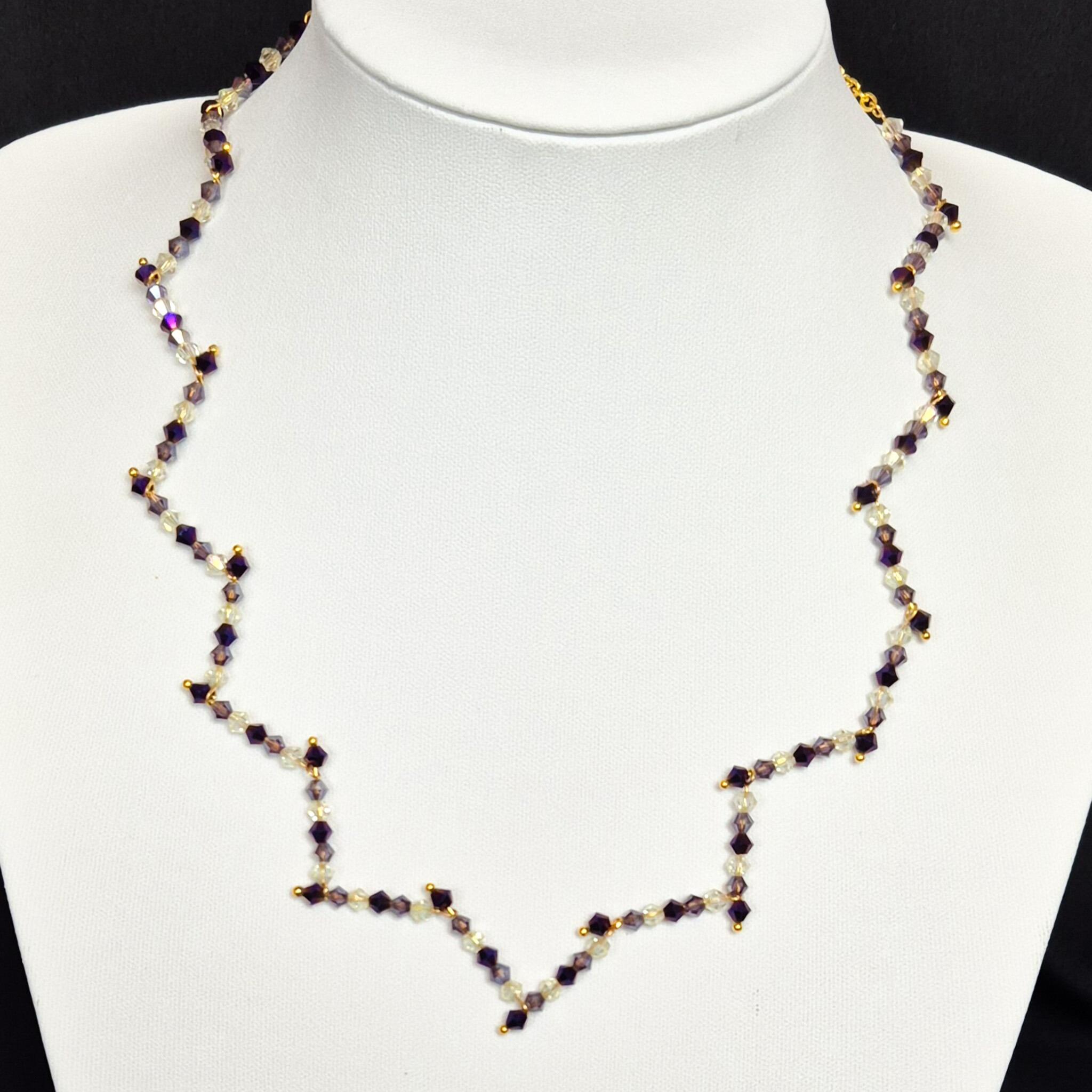 Ivy Crystal Pin Necklace Makes 2 Lavender Fields